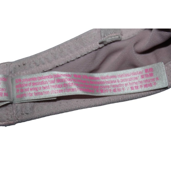 Womens PINK Victoria's Secret Wear Everywhere Lightest Lined Light Pink Bra 36DD - Picture 7 of 9